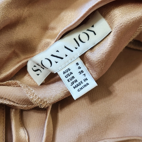 SHONA JOY LA LUNE COWL BACK MIDI DRESS 4 - Picture 4 of 14